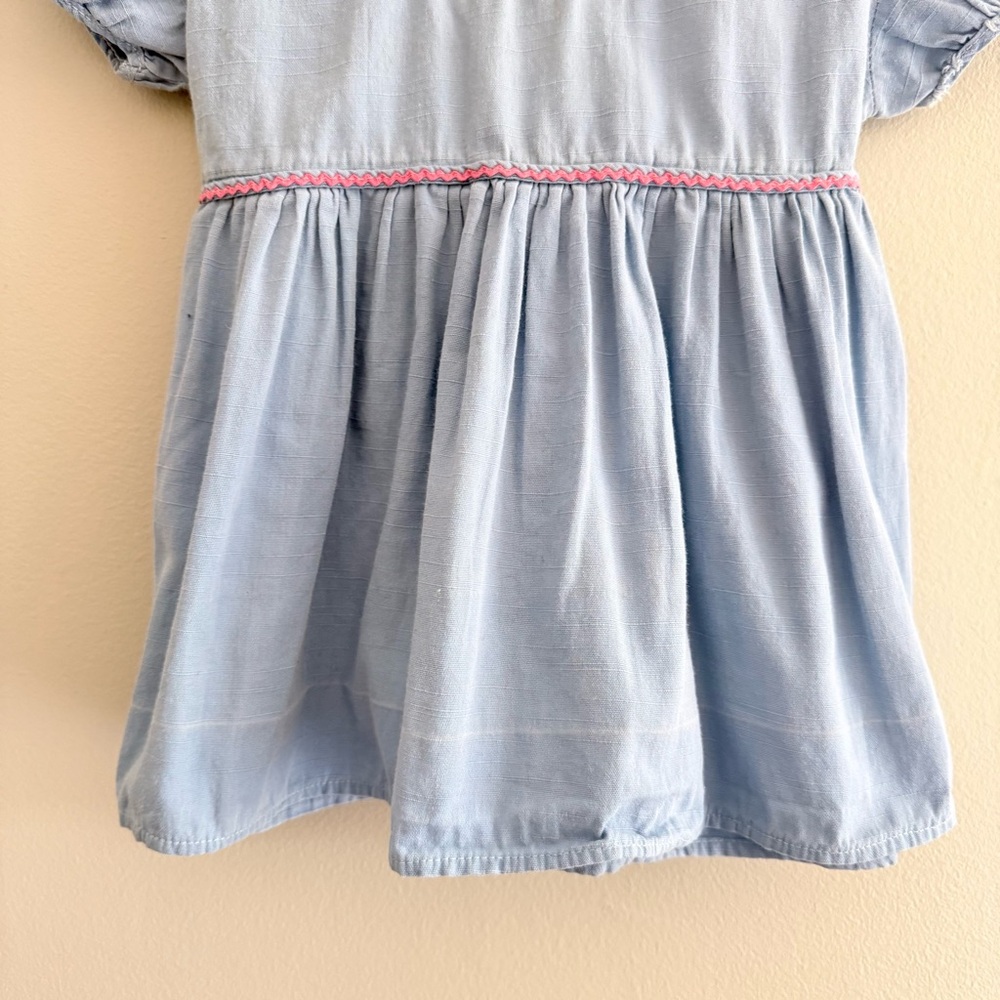 Vintage Blue Baby Summer Dress 12m - Picture 4 of 8